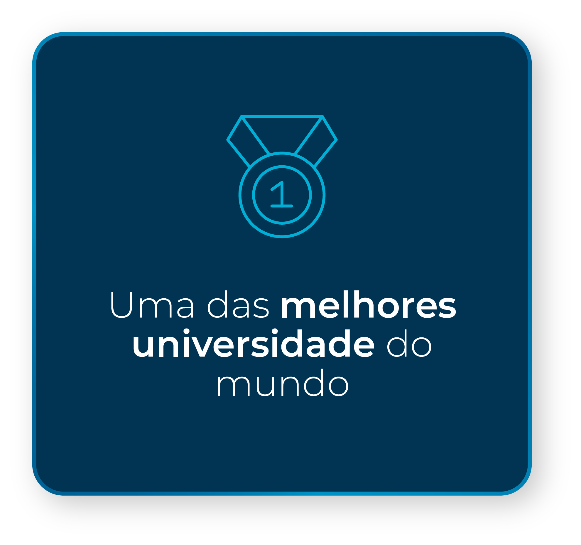 Selo de uma das melhores universidades do mundo